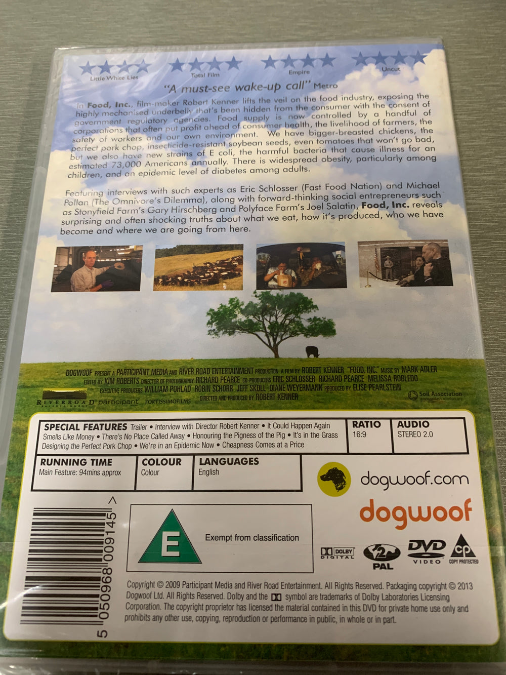 Food, Inc. DVD.