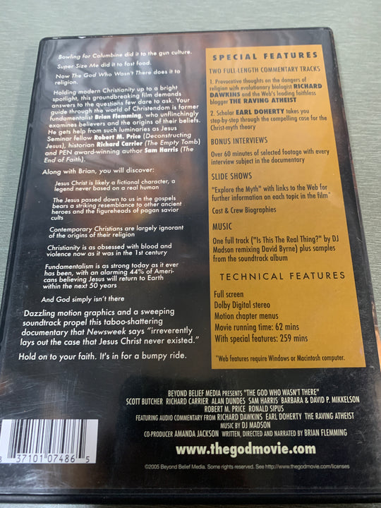 The God Who Wasn't There. DVD.
