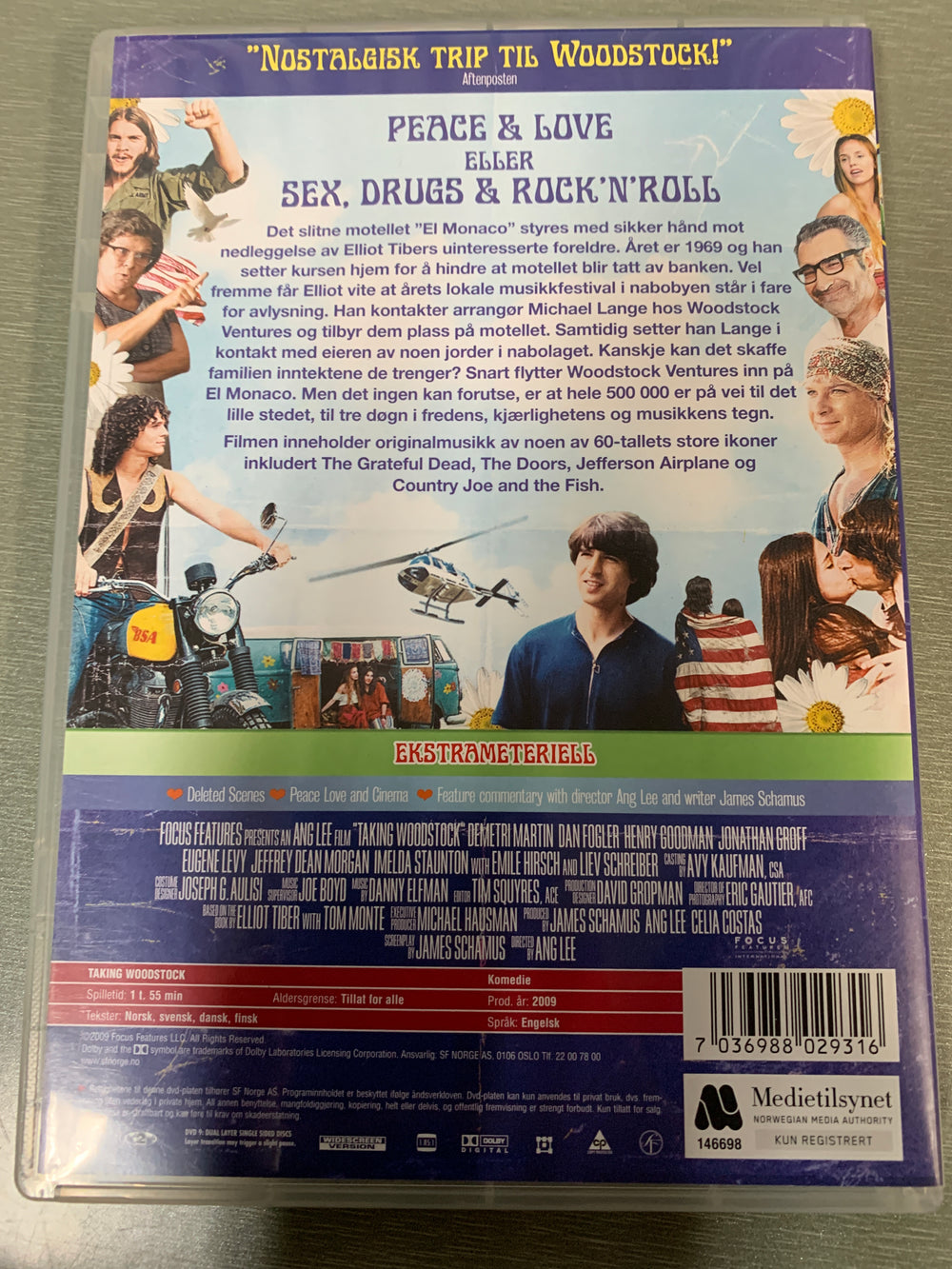 Taking Woodstock (2009). DVD.
