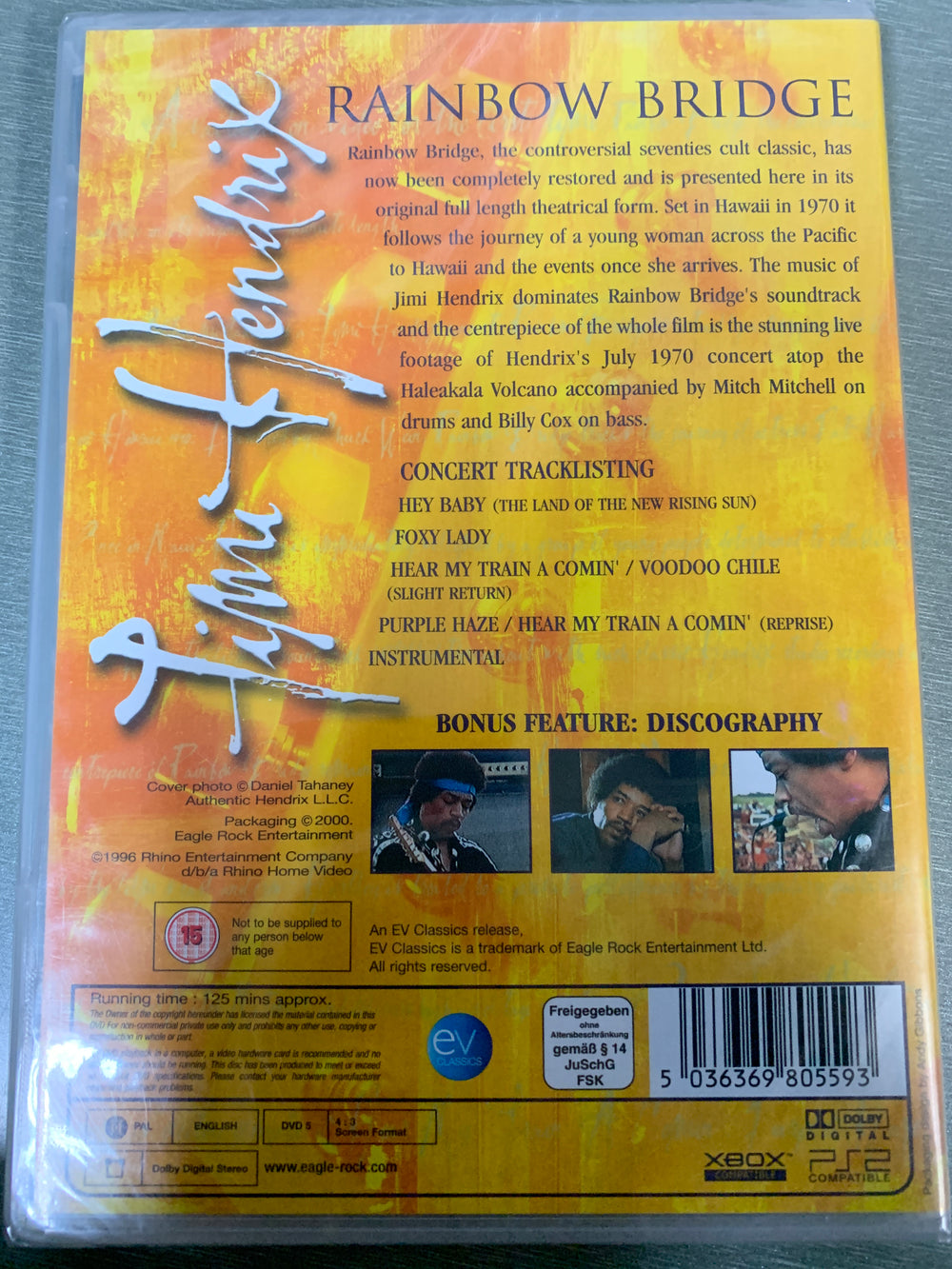 Jimi Hendrix: Rainbow Bridge (1971). DVD.