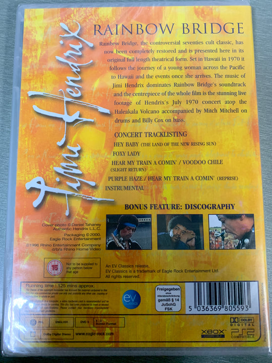 Jimi Hendrix: Rainbow Bridge (1971). DVD.