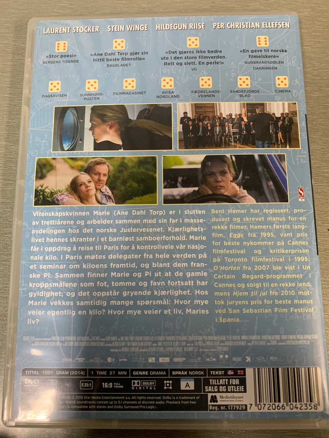 1001 gram (2014). DVD.