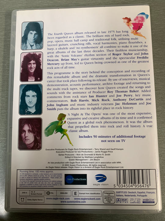 Queen: The Making of A Night At The Opera (2005). DVD.
