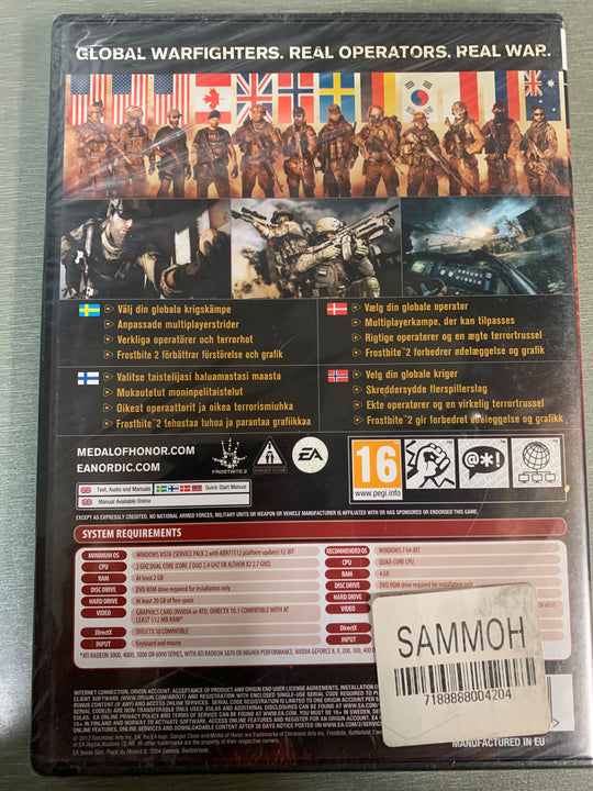 Medal of Honor Warfighter. 2012. DVD.