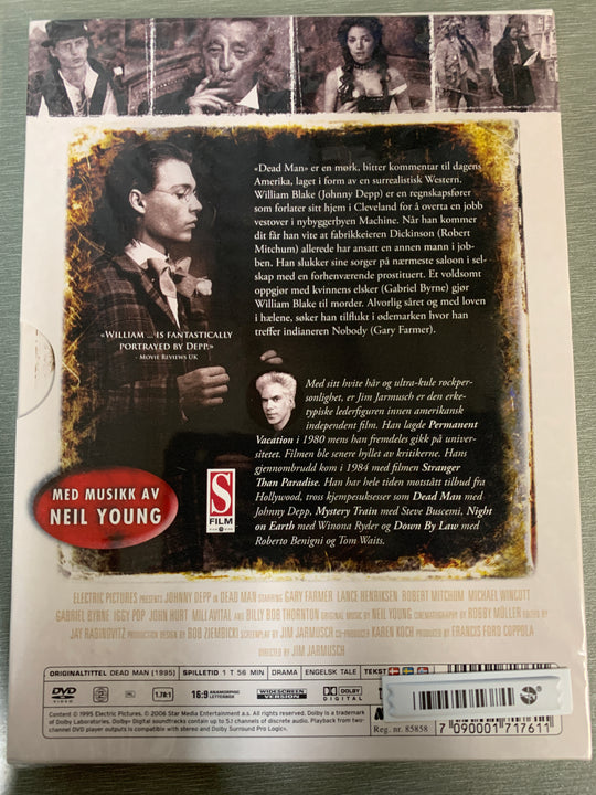 Dead Man (1995). DVD. Ny i plast!
