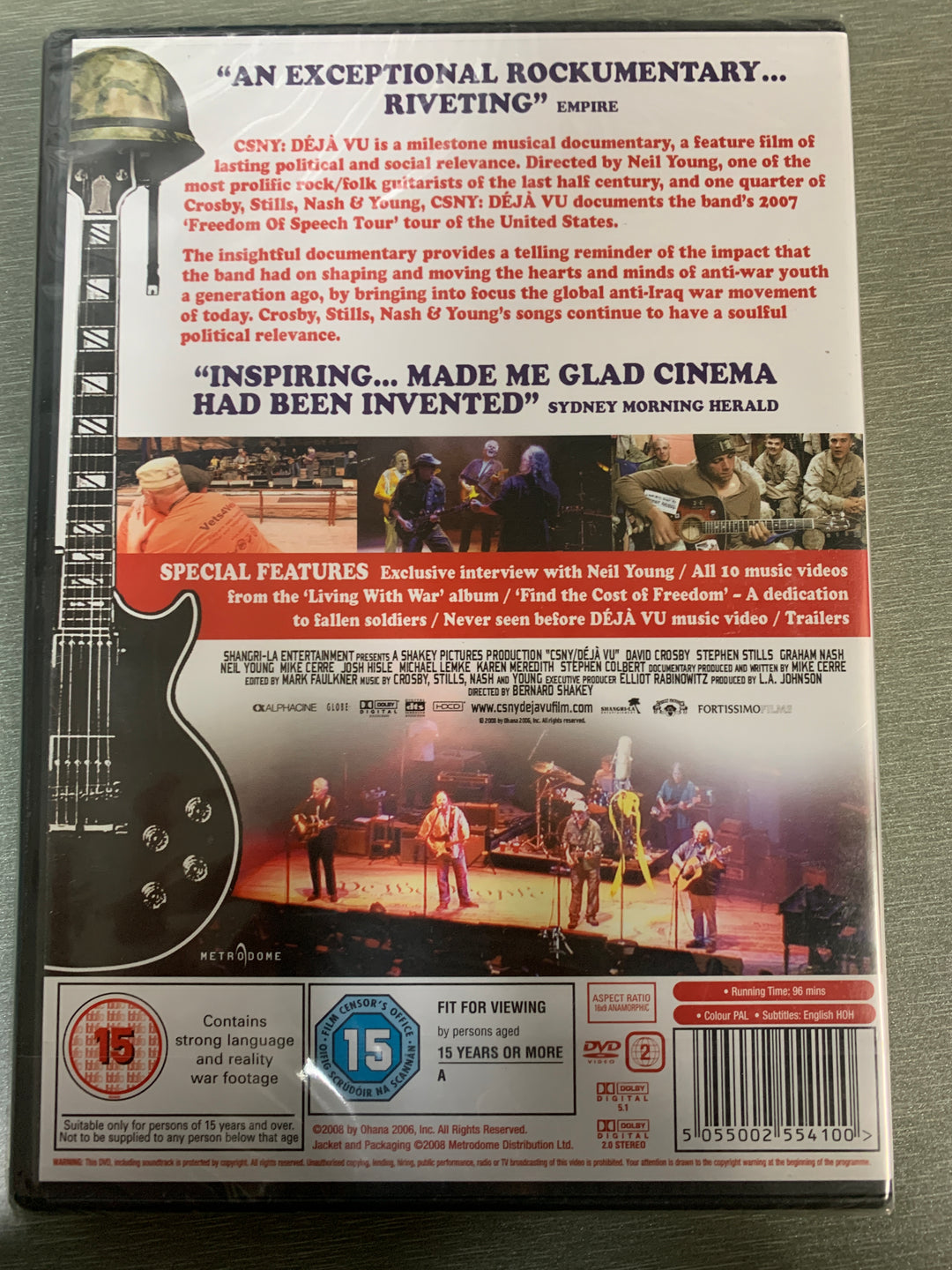 CSNY Déjà Vu (2008). DVD.