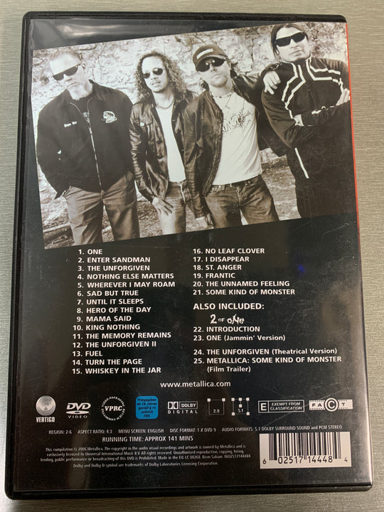 Metallica: The Videos 1989 - 2004 (2006). DVD.