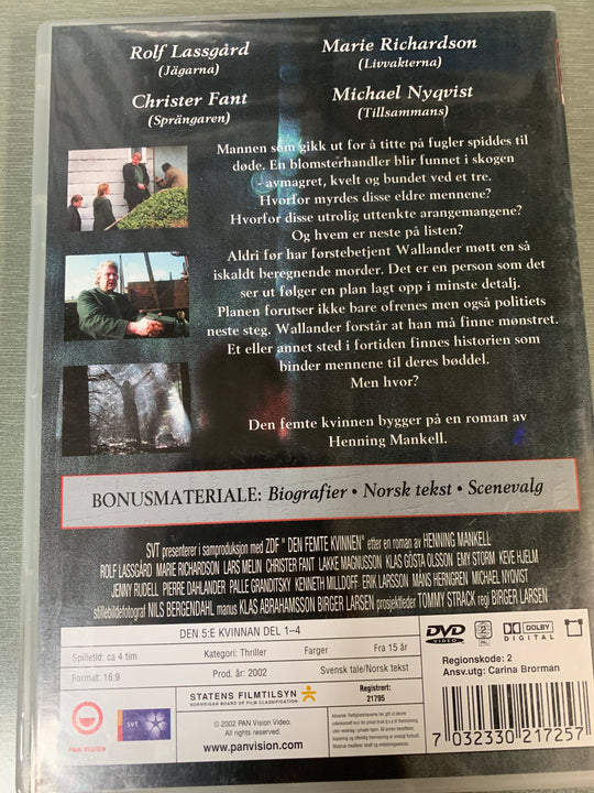 Den 5. kvinnen (2002). DVD.