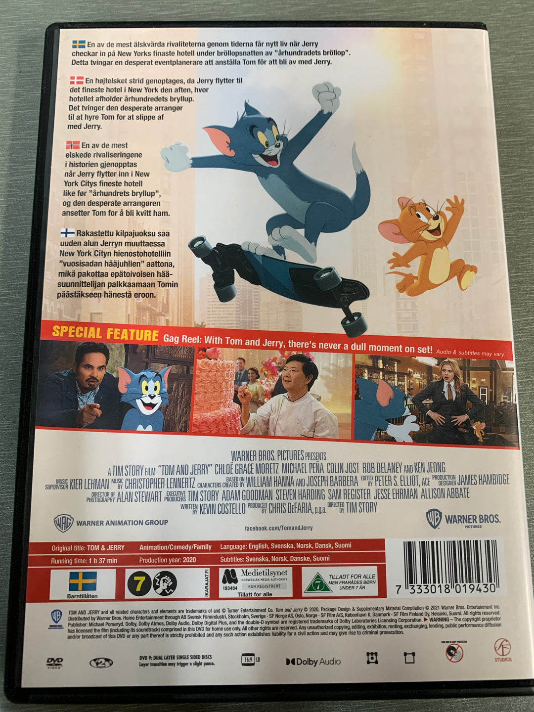 Tom & Jerry: The Movie (2021). DVD.