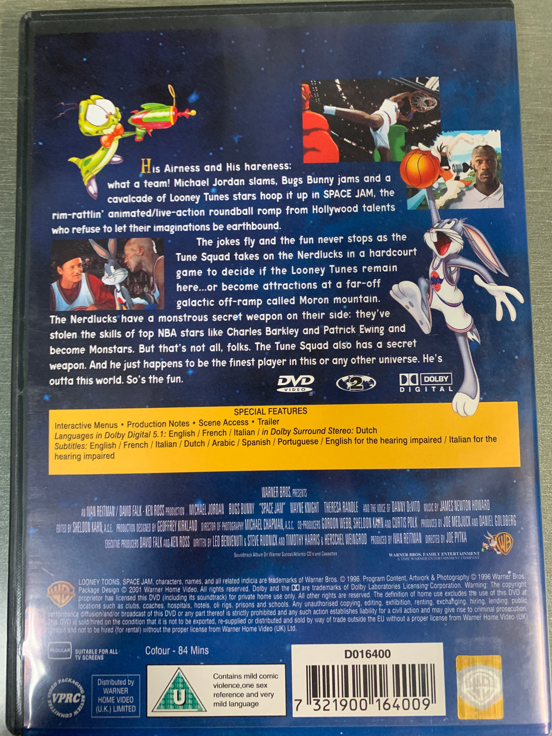 Space Jam (1996). DVD.