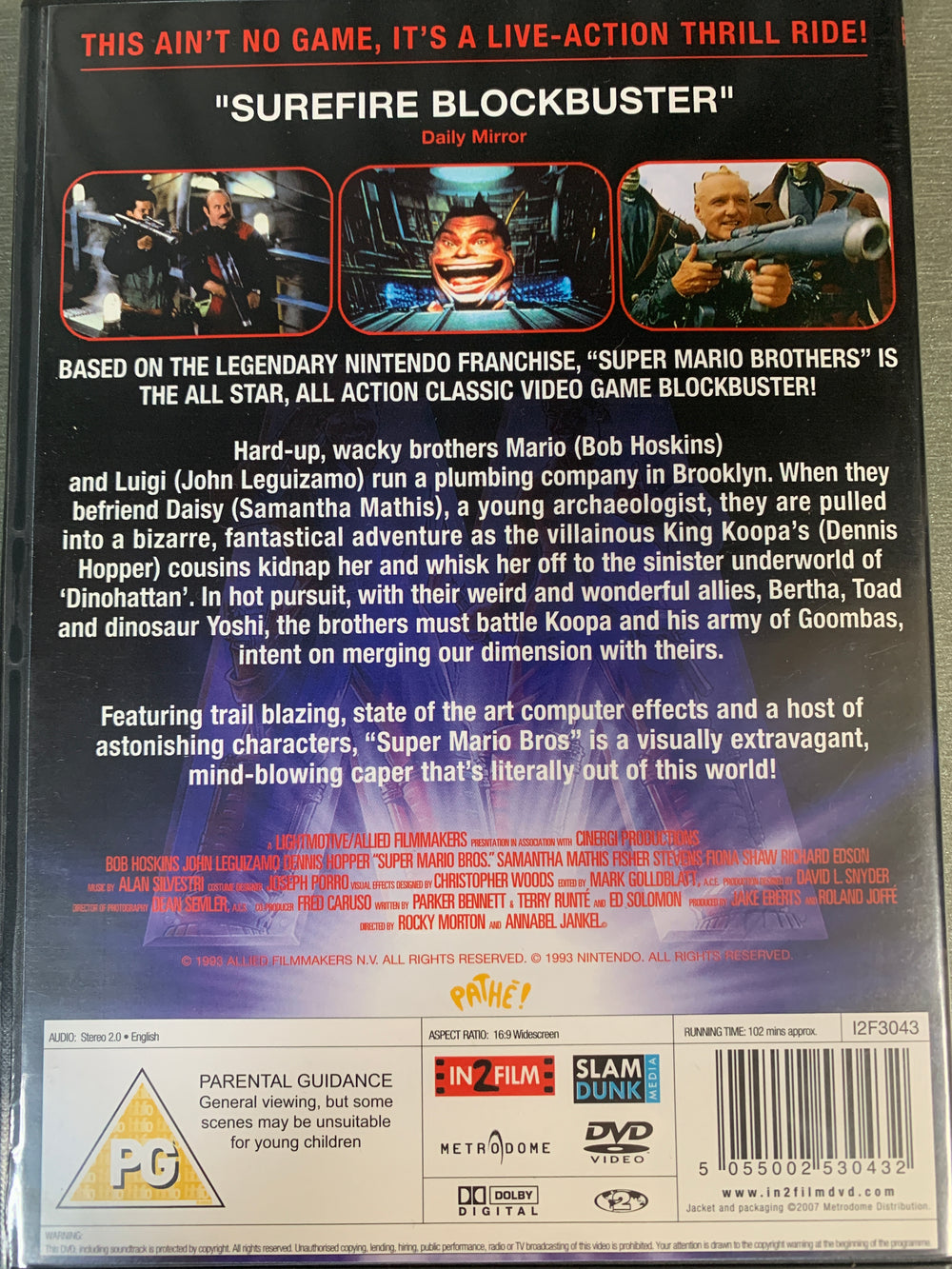 Super Mario Bros. (1993). DVD.