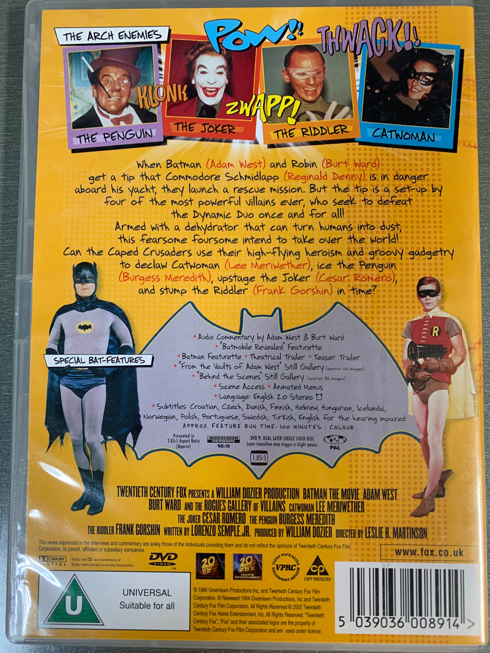 Batman: The Movie (1966). DVD.