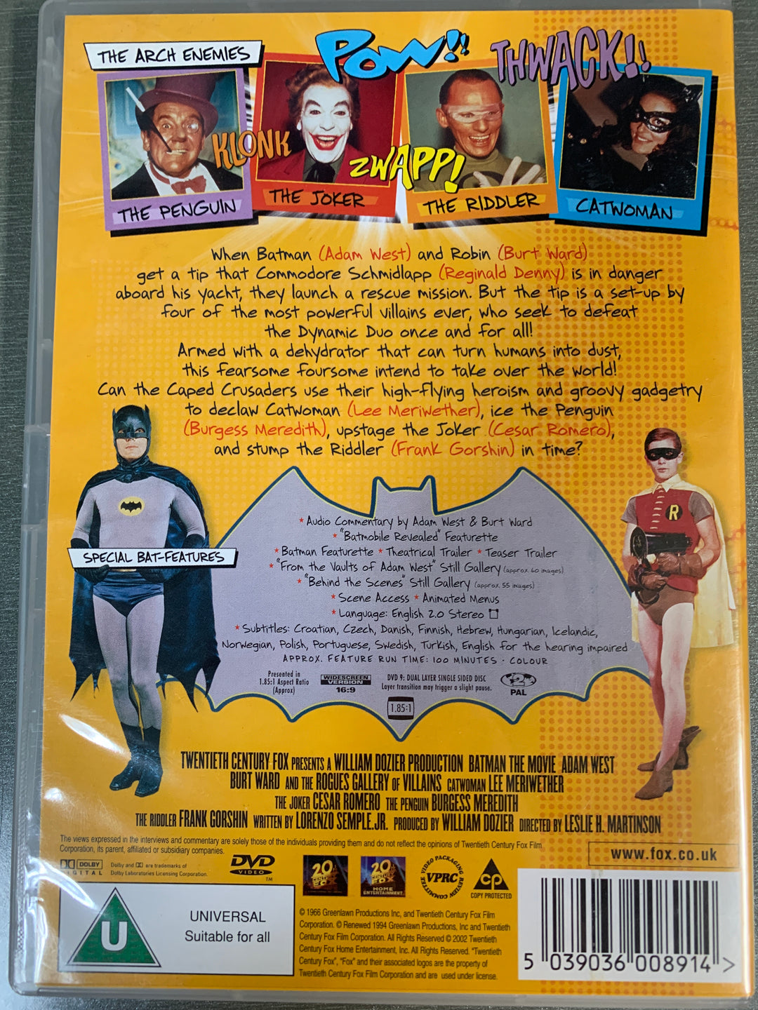 Batman: The Movie (1966). DVD.