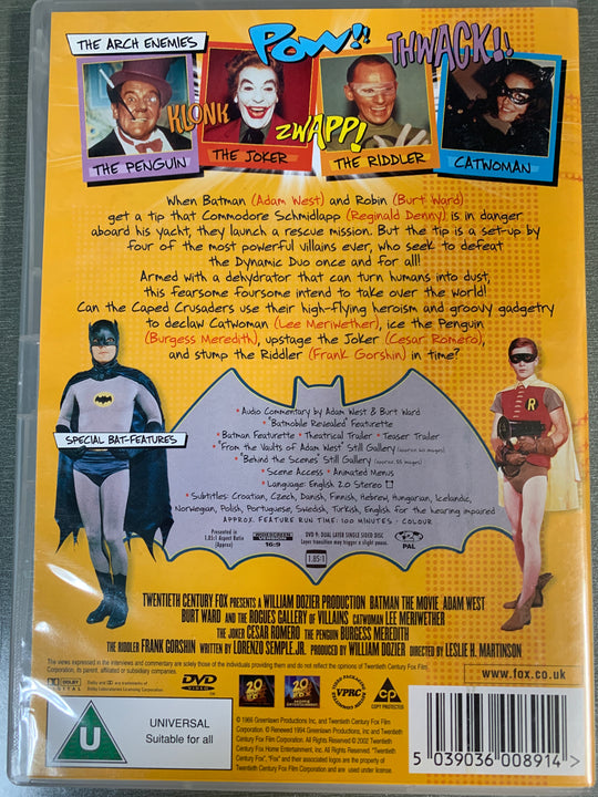 Batman: The Movie (1966). DVD.