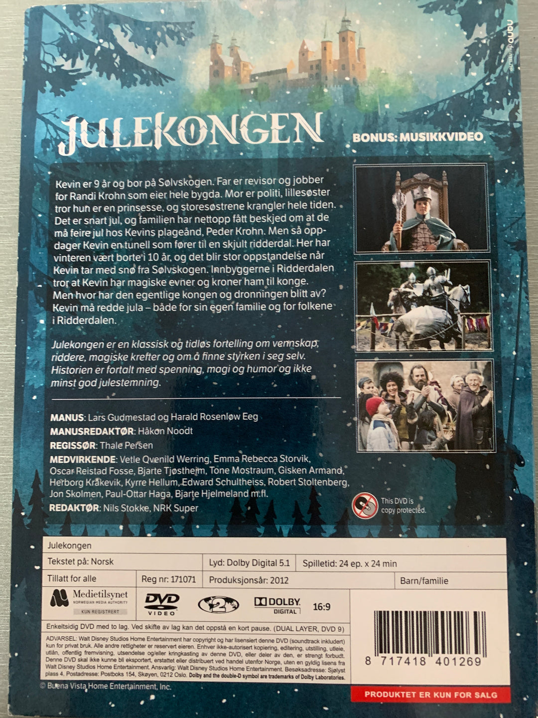 Julekongen (2012). DVD slipcase. Ny i plast!