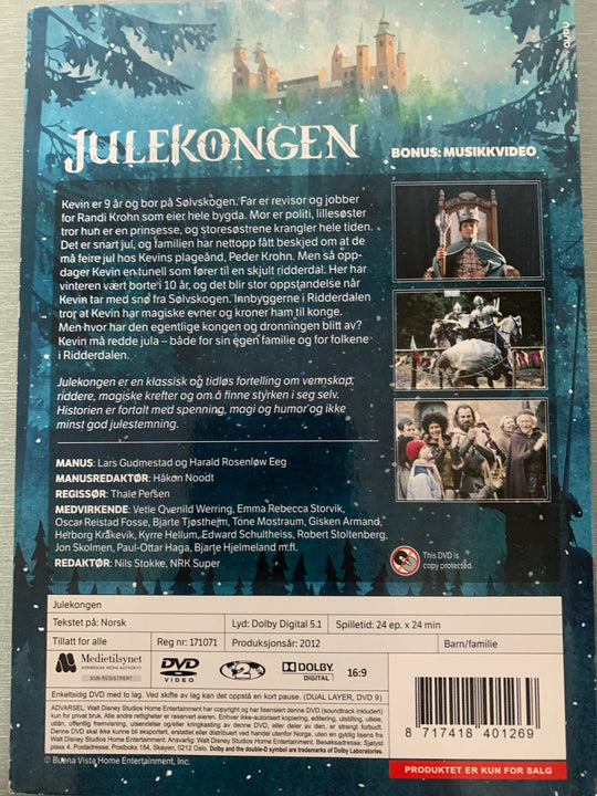 Julekongen (2012). DVD slipcase. Ny i plast!