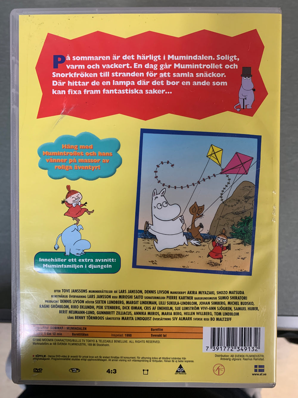 Mumintrollet – Sommar i Mumindalen (1990). DVD.