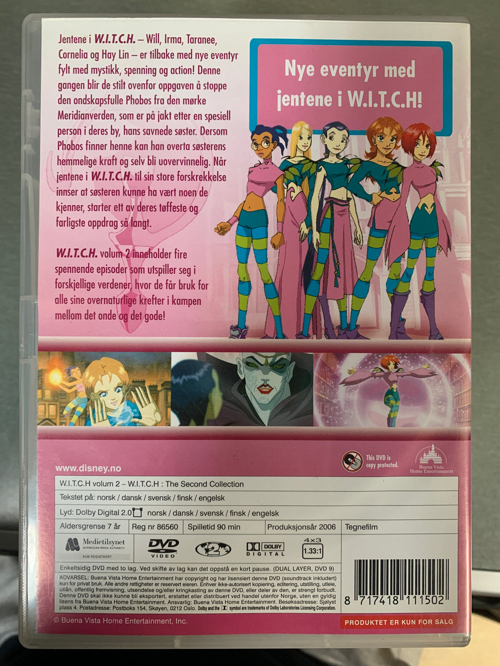 W.I.T.C.H. Volum 2 (2005). DVD.