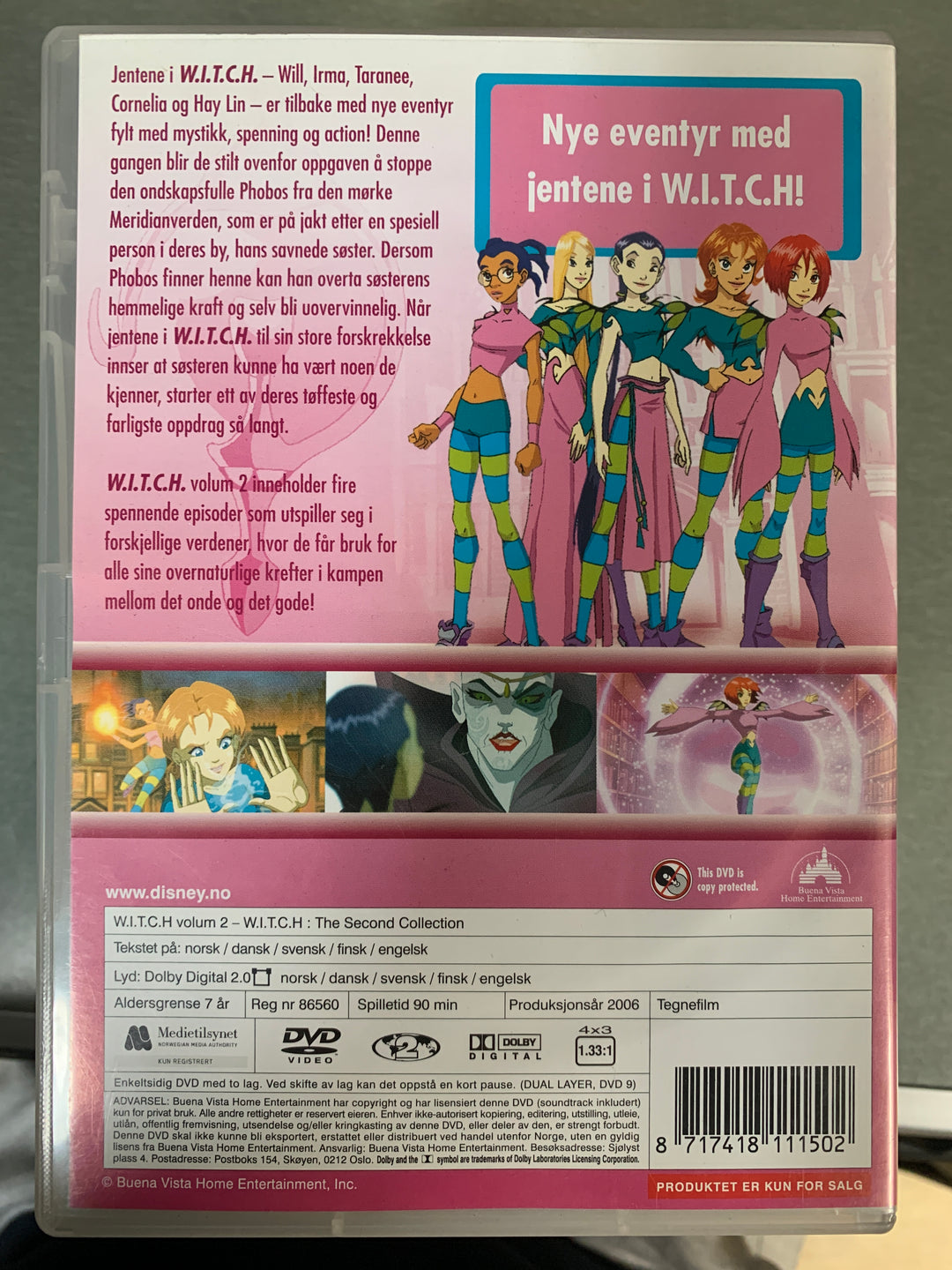 W.I.T.C.H. Volum 2 (2005). DVD.