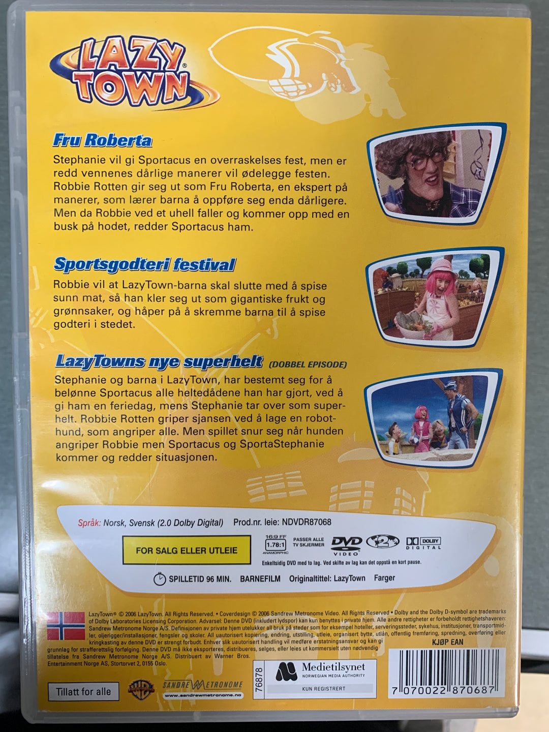 LazyTown – LazyTowns nye superhelt 6 (2006). DVD.