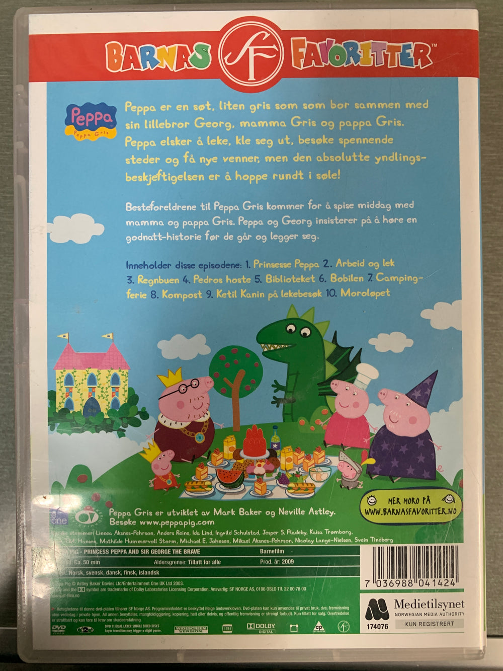 Peppa Gris – Prinsesse Peppa (2008). DVD.