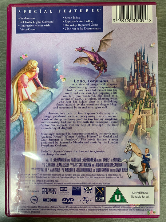 Barbie as Rapunzel (2002). DVD.