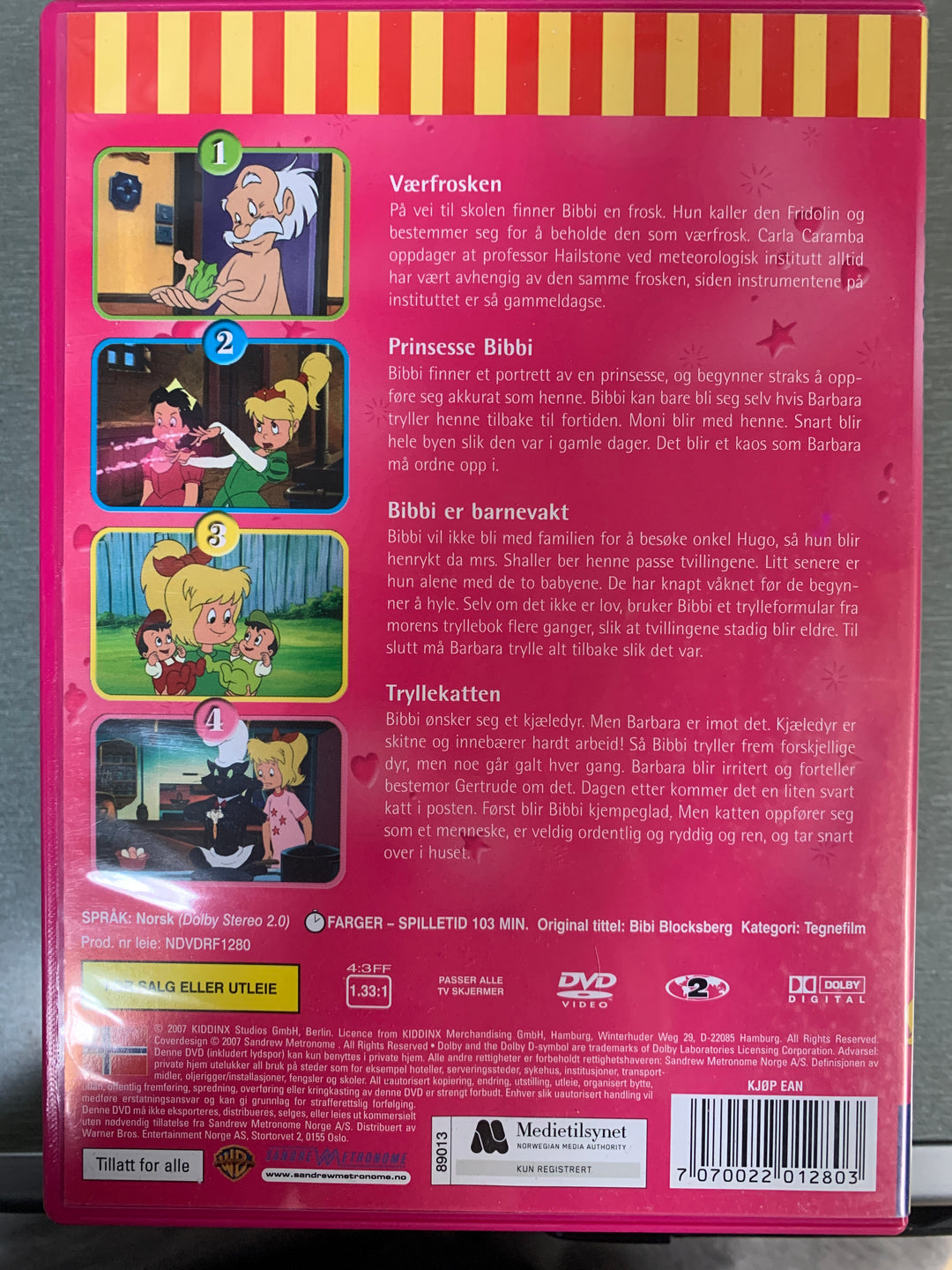 Bibbi Blocksberg – Prinsesse Bibbi (2006). DVD.
