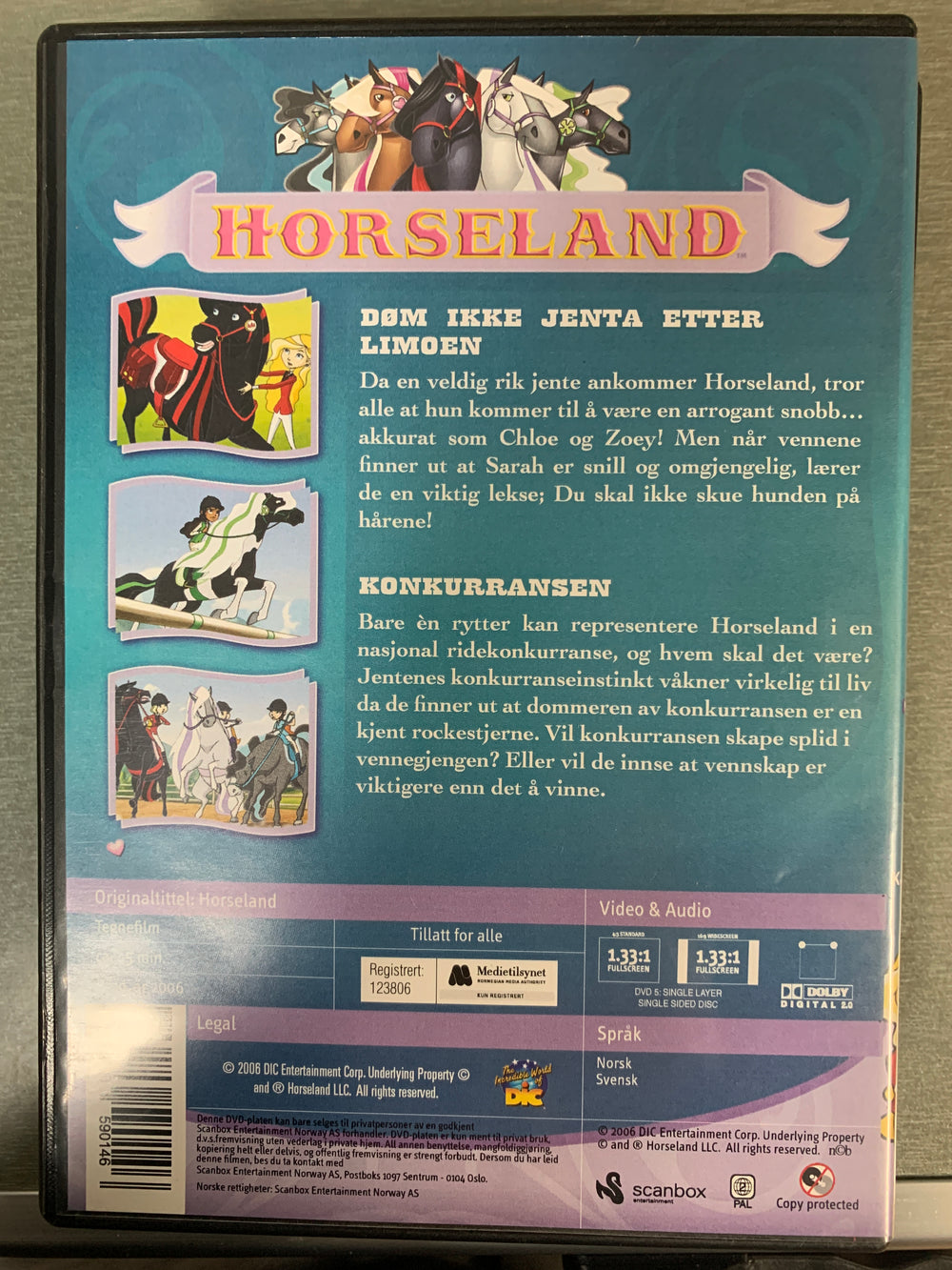Horseland 1 – Venner først... Vinn eller tap? (2007). DVD.