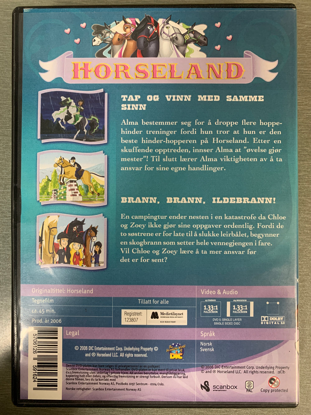 Horseland 2 – En kule varmt (2007). DVD.