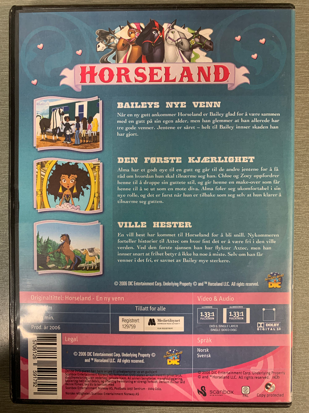 Horseland 7 – En ny venn (2008). DVD.