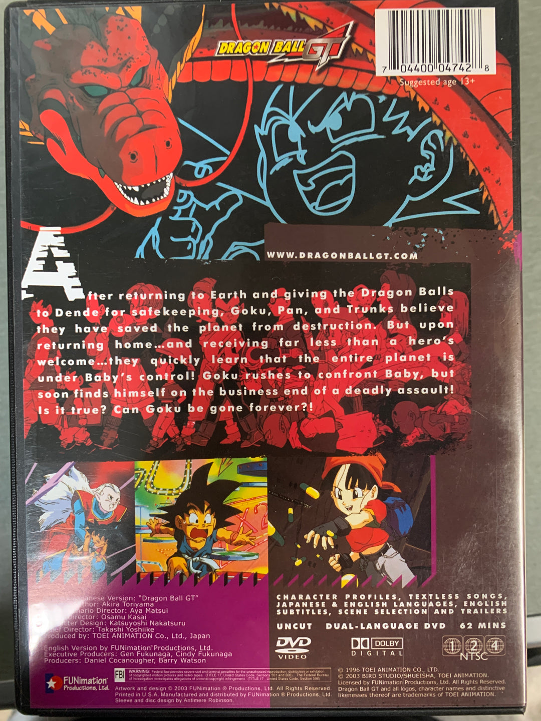 Dragon Ball GT – Ramifications (2003). DVD.