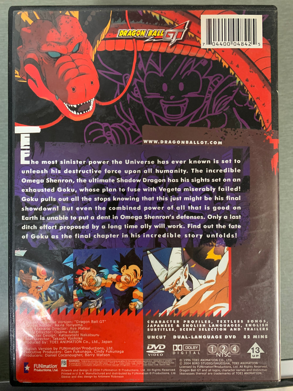 Dragon Ball GT – Generations (2003). DVD.