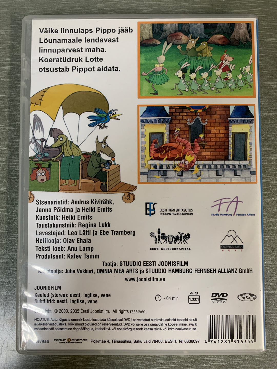 Lotte – Reis Lõunamaale. DVD.