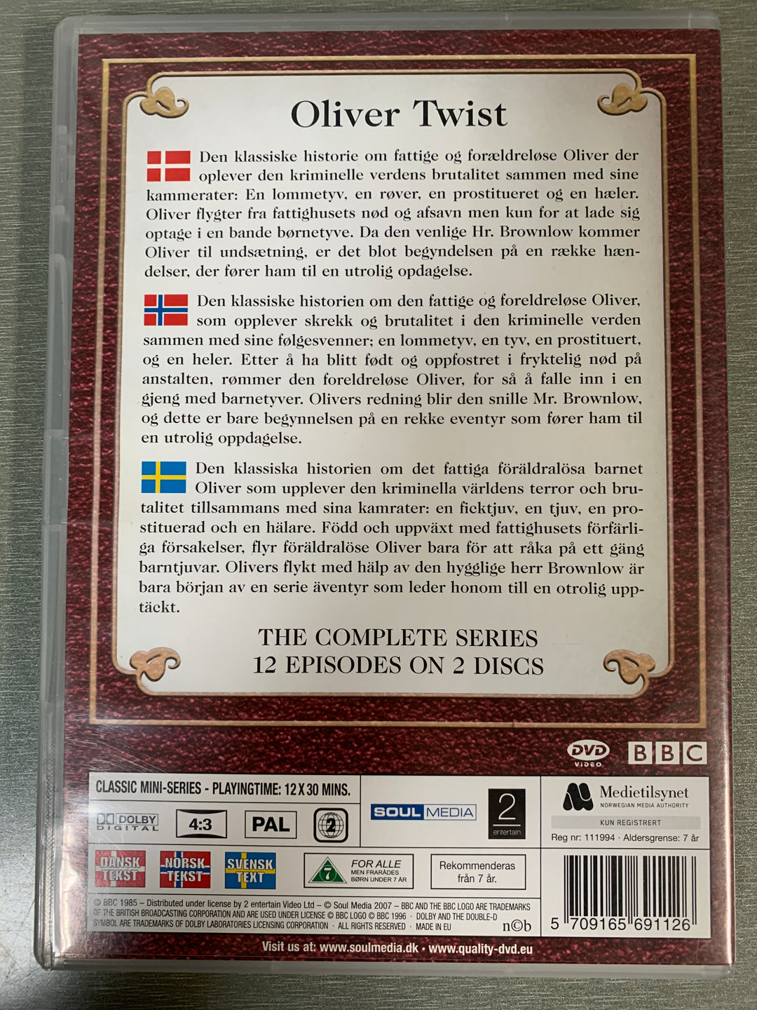 Oliver Twist. DVD.