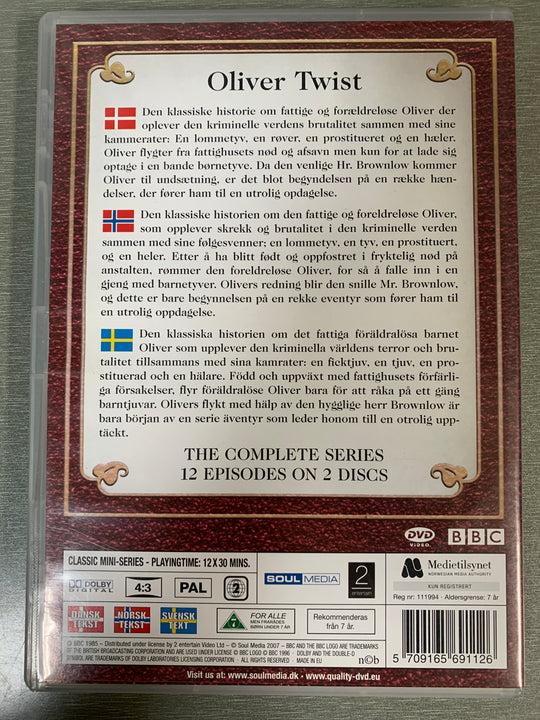 Oliver Twist. DVD.