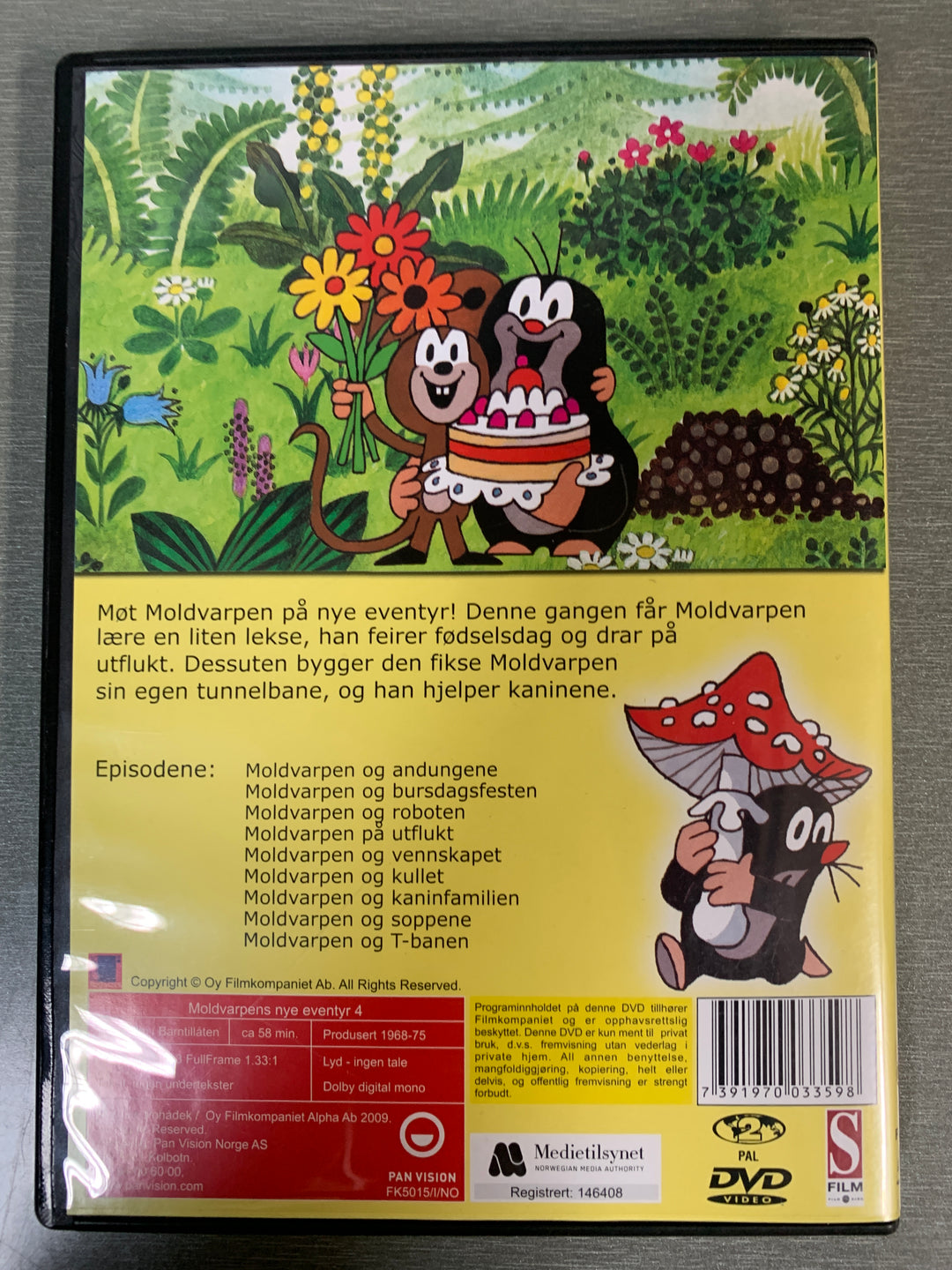 Moldvarpens nye eventyr 4. 2002. DVD.