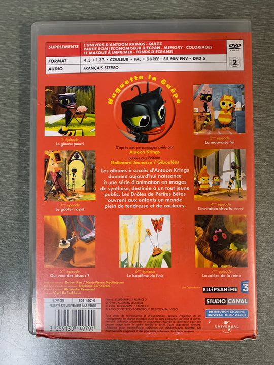 Huguette la Guêpe (Drôles de Petites Bêtes). 2002. DVD.