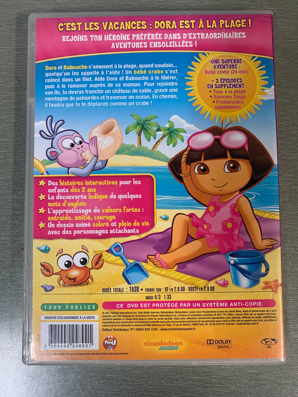 Dora l'exploratrice: Vive les vacances!. 2011. DVD.