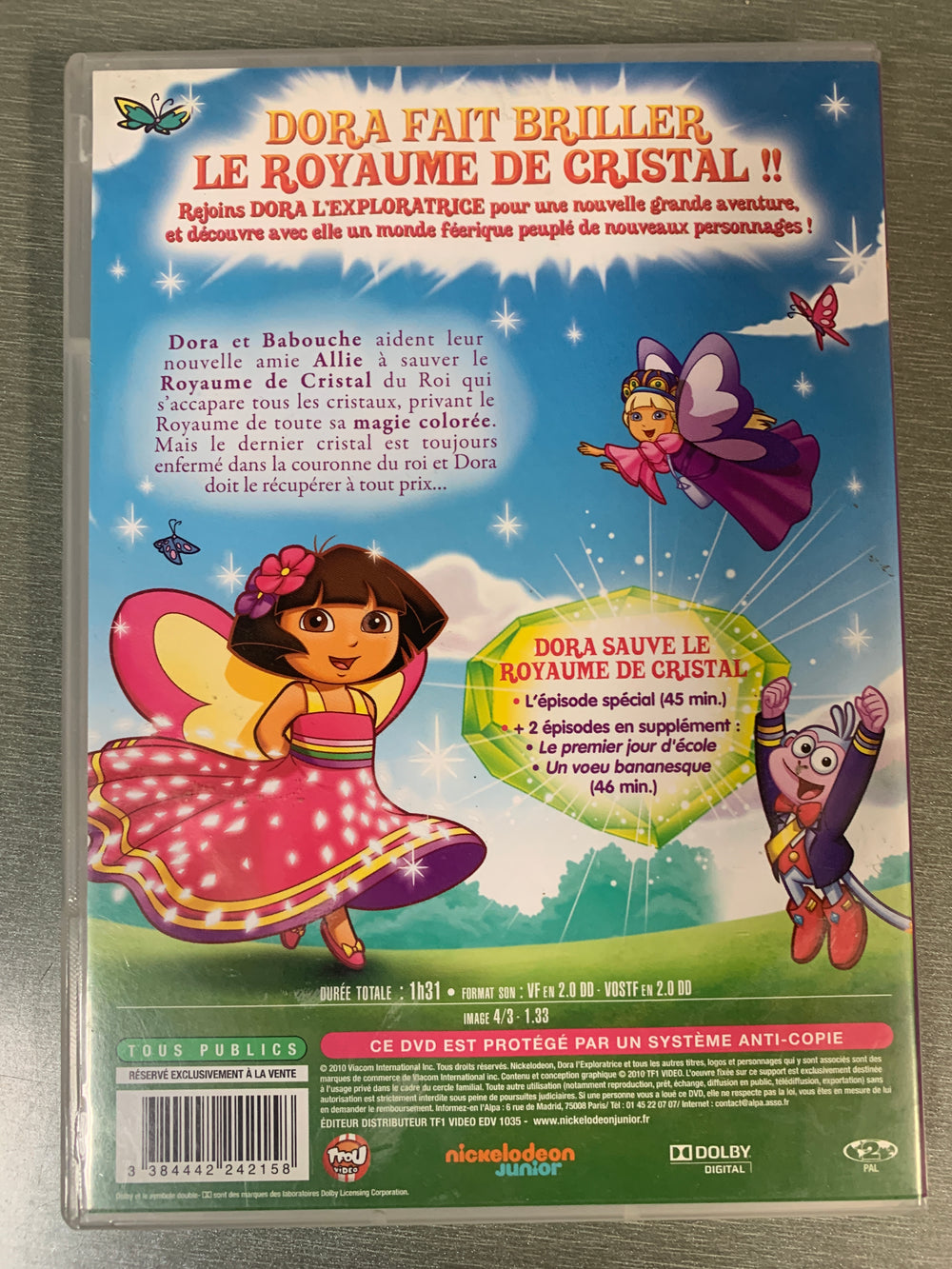 Dora l'exploratrice: Dora sauve le Royaume de Cristal. 2009. DVD.