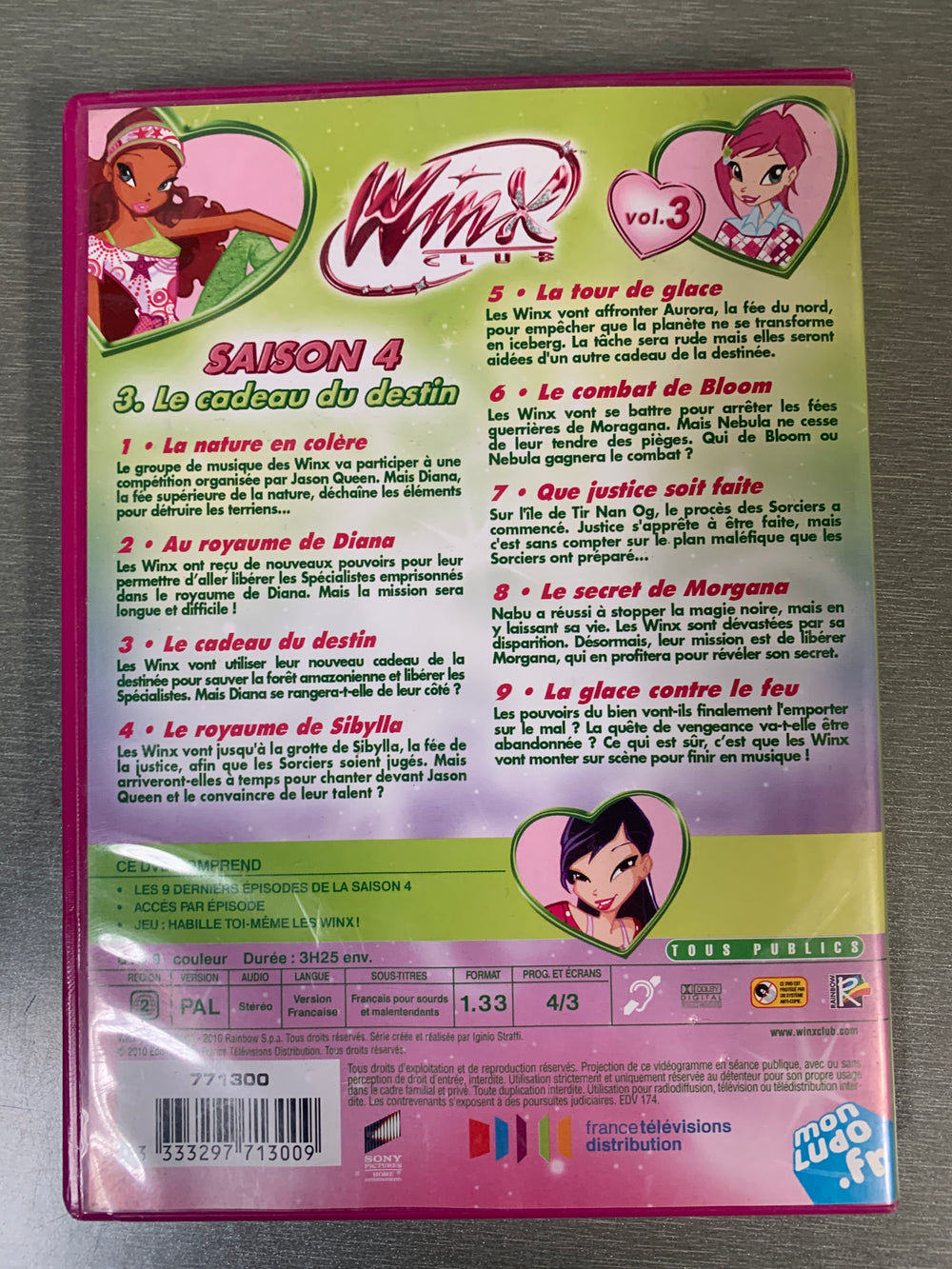 Winx Club: Saison 4 - Vol. 3 (2010). DVD.