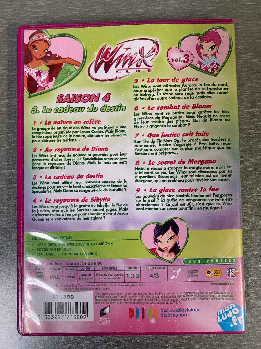 Winx Club: Saison 4 - Vol. 3 (2010). DVD.