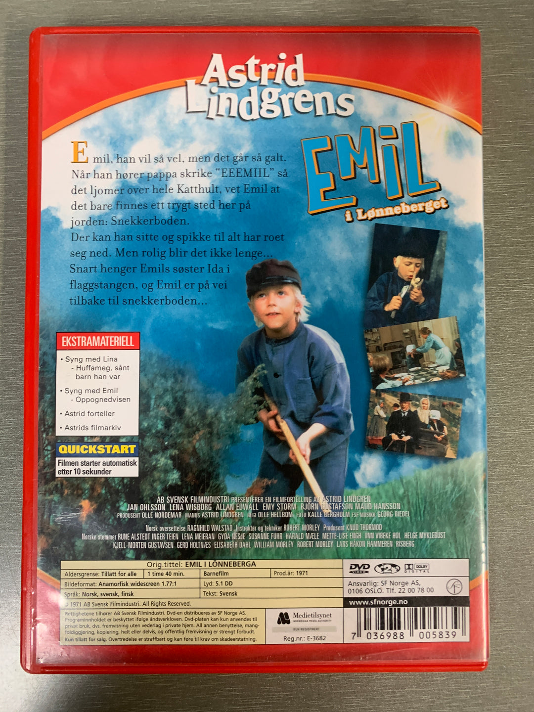 Emil i Lønneberget (2002). DVD.