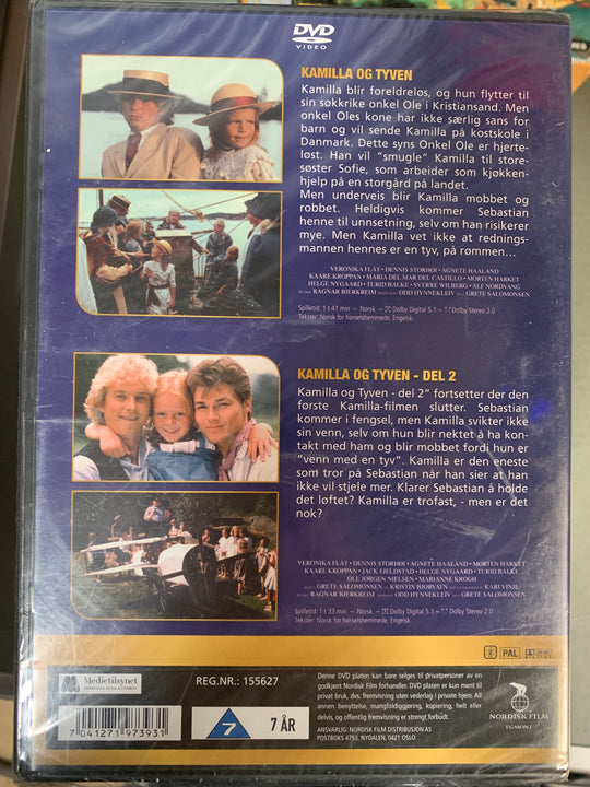 Kamilla og tyven / Kamilla og tyven - Del 2. DVD. Ny i plast!