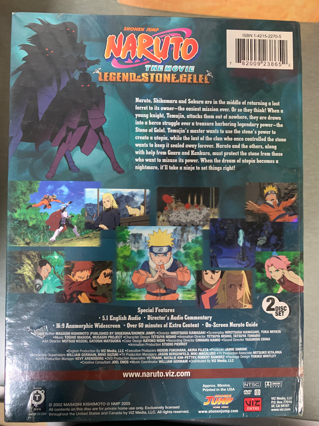 Naruto The Movie: Legend of the Stone of Gelel. DVD. Ny i plast!
