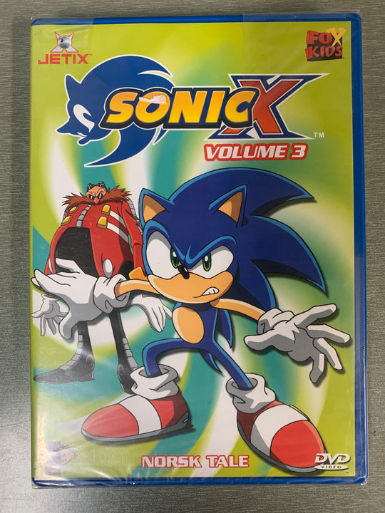 Sonic X: Volume 3. 2004. DVD. Ny i plast!