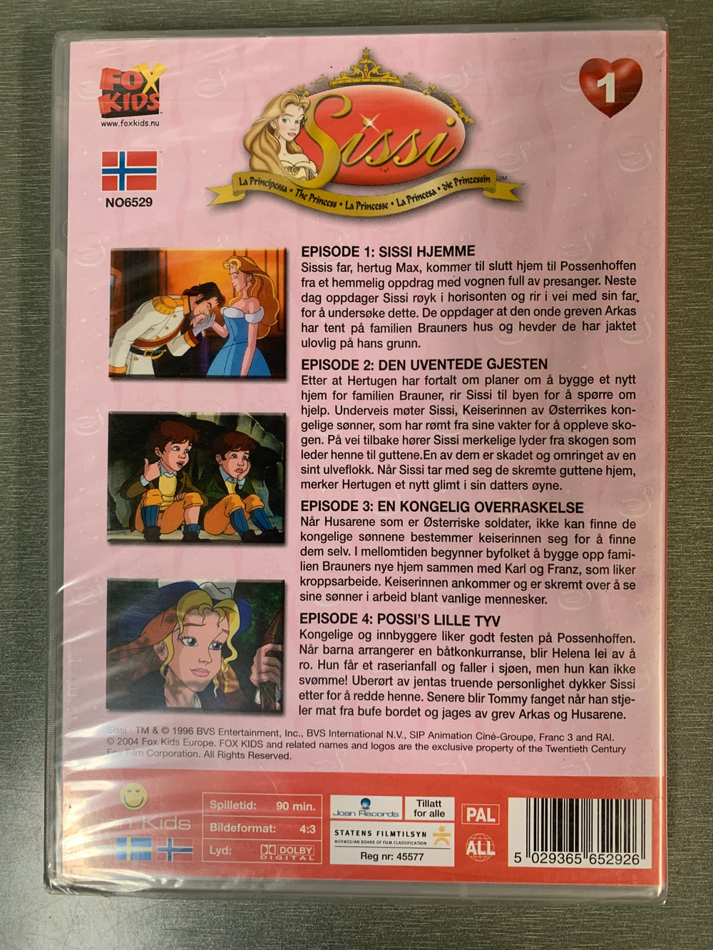 Sissi. Vol. 1. 1997. DVD. Ny i plast!