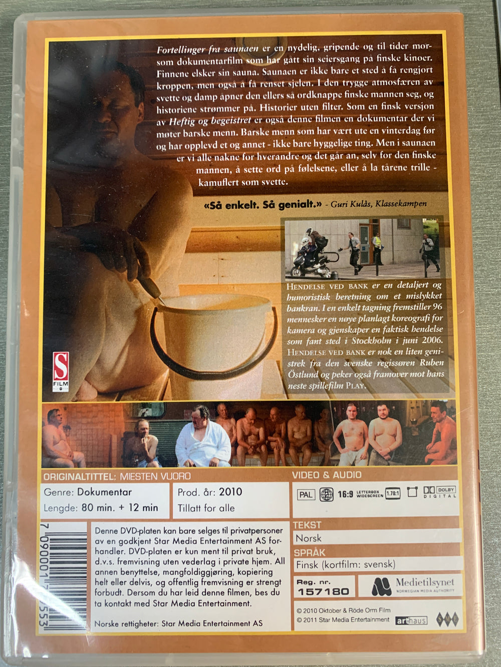 Fortellinger fra saunaen (Miesten vuoro). 2010. DVD.
