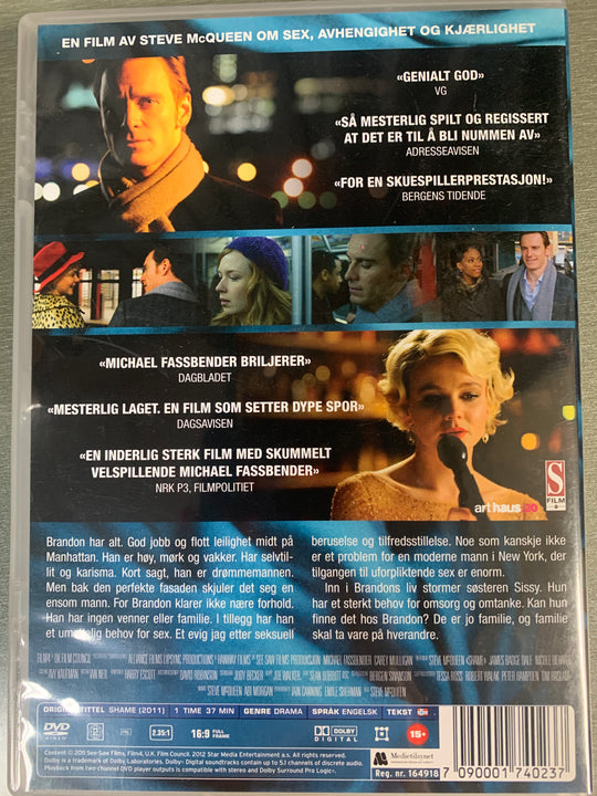 Shame. 2011. DVD.