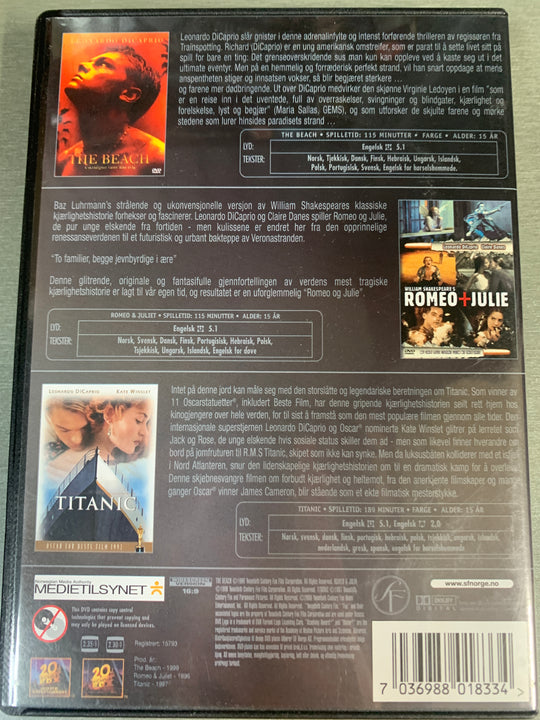 Leonardo DiCaprio Collection. 3-Disc Box Collection. DVD