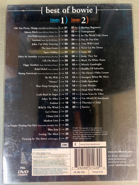 Best of Bowie. DVD.